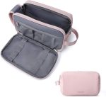BAGSMART Toiletry Bag for Men, Travel Toiletry Organizer Dopp Kit Water-resistant Shaving Bag for Toiletries Accessories, Black